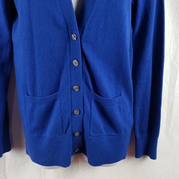 Abercrombie & Fitch Women's Medium Royal Blue Boyfriend Cardigan - Picture 3 of 10